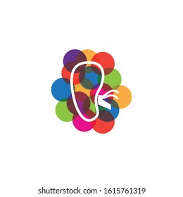 Kidney care icon and symbol vector illustration