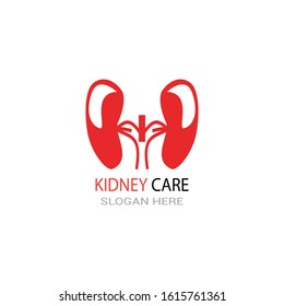 Kidney care icon and symbol vector illustration