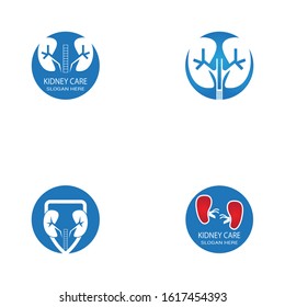 Kidney care icon and symbol vector illustration