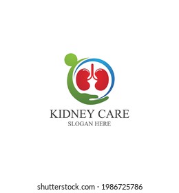 Kidney care icon and symbol vector illustration