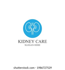 Kidney care icon and symbol vector illustration