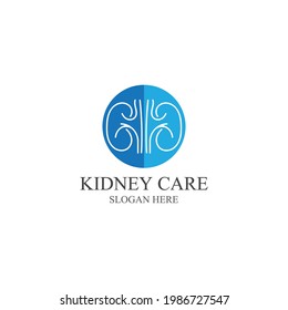 Kidney care icon and symbol vector illustration