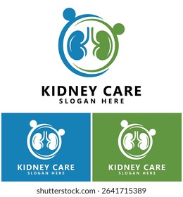 Kidney care icon and symbol vector illustration
