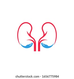 Kidney Care Logo Design Inspiration Template vector