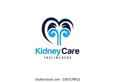 kidney care logo icon vector isolated