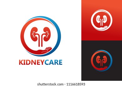 Kidney Care Logo Template Design Vector, Emblem, Design Concept, Creative Symbol, Icon