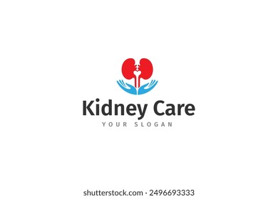 Kidney care logo template for health and medical