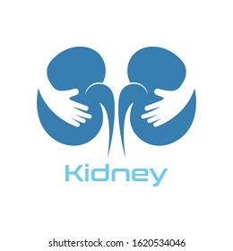 Kidney Care vector illustration design logo template symbol