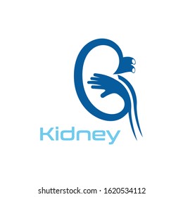 Kidney Care vector illustration design logo template symbol