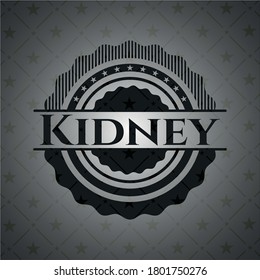 Kidney dark emblem. Retro. Vector Illustration. Detailed. 