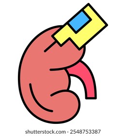 Kidney Disaese Icon, Kidney Stone