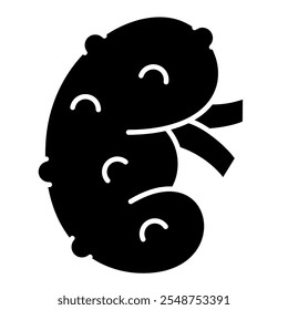 Icono de la enfermedad renal, cálculos renales