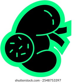 Icono de la enfermedad renal, cálculos renales