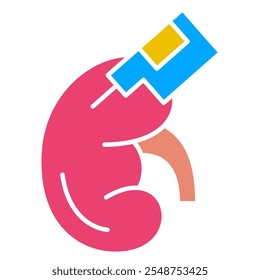 Icono de la enfermedad renal, cálculos renales