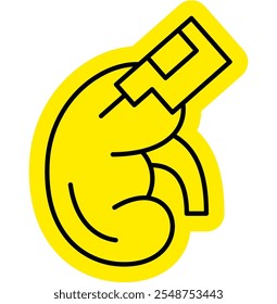 Icono de la enfermedad renal, cálculos renales