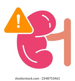 Icono de la enfermedad renal, cálculos renales