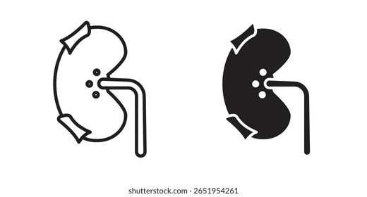 Kidney disease icon. modern vector symbols set