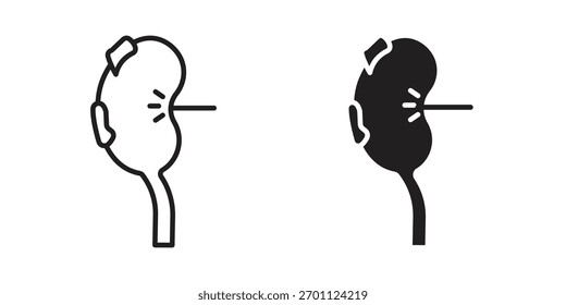 Kidney disease icon vector collection. vector stock symbol illustrations