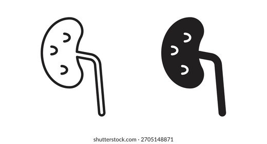 Icono de la enfermedad renal Vector de diseños modernos planos y de accidente cerebrovascular