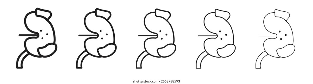 Icono de la enfermedad renal para su diseño del Sitio web, logotipo, App, UI.