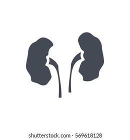 Kidney Disease Silhouette Icon