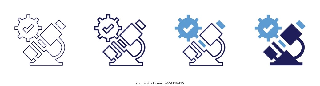 Kidney filter icon in 4 different styles. Thin Line, Line, Bold Line, Duotone. Duotone style. Editable stroke.