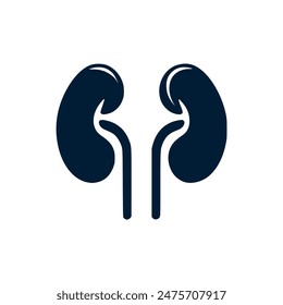 kidney healthcare medical logo vector illustration template design
