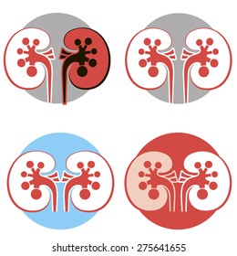 Kidney of Humans. Graphic sign. Logo. Abstraction. Vector. 9
Abstract image.