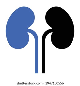 gráfico vectorial de diseño de iconos de riñón