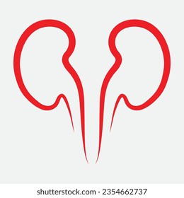 Kidney icon design vector illustration .