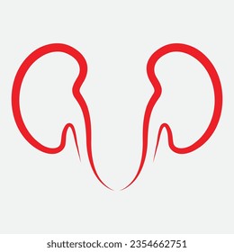 Kidney icon design vector illustration .