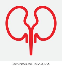 Kidney icon design vector illustration .