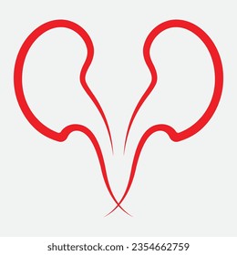 Kidney icon design vector illustration .