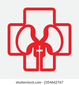 Icono del riñón diseño ilustración vectorial.