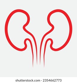Icono del riñón diseño ilustración vectorial.