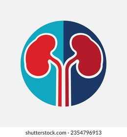 Icono del riñón diseño ilustración vectorial.