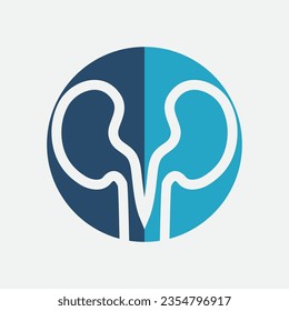 Icono del riñón diseño ilustración vectorial.