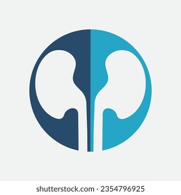 Icono del riñón diseño ilustración vectorial.