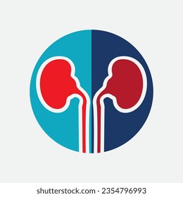 Icono del riñón diseño ilustración vectorial.