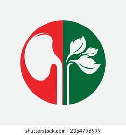 Niere Symbol Design Vektorgrafik.
