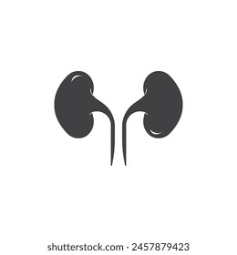 Kidney icon flat design vector