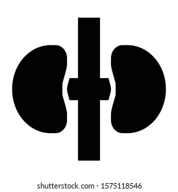 kidney icon glyph vector design