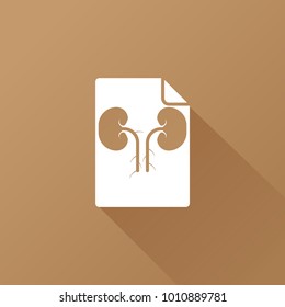 kidney icon. human sign