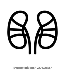kidney icon or logo isolated sign symbol vector illustration - high quality black style vector icons
