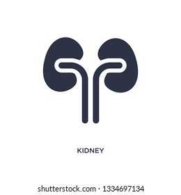 kidney icon. Simple element illustration from medical concept. kidney editable symbol design on white background. Can be use for web and mobile.