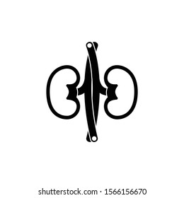 Kidney icon in trendy flat style isolated on white background. Symbol for your web site design, logo, app, UI. Vector illustration, EPS