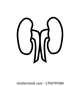 Design-Vorlage für Nierensymbol-Vektorillustration
