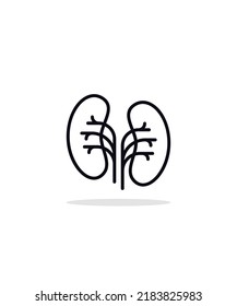 kidney  icon vector illustration, eps 10