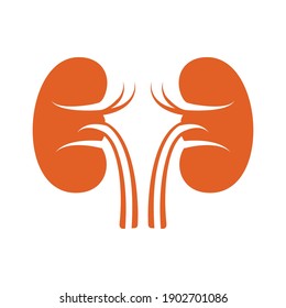 Icono de icono de Kidney ilustración vectorial estilo plano