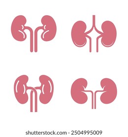 Nieren-Symbol, Vektorgrafik-Logo-Design